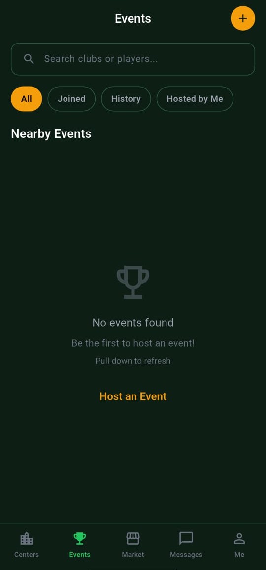 Snooker King nearby events — members discover tournaments, leagues and meetups happening this week