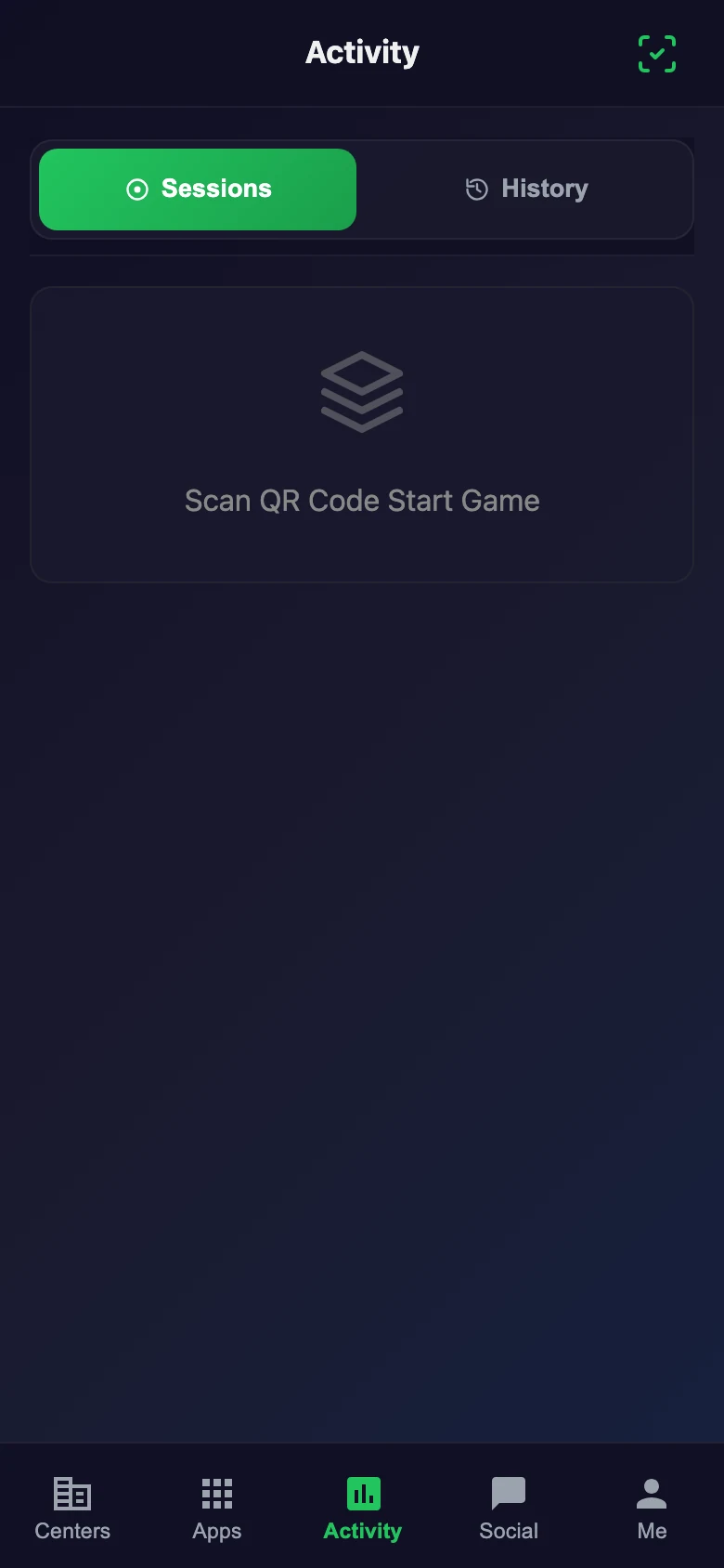 Member activity feed in the Snooker King member app